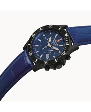 Vyriškas Kvarcinis Rodyklinis Watch Chronograph SWISS ALPINE MILITARY 7022.9575SAM Mėlyna Dial image 6