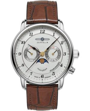 Men Quartz Watch ZEPPELIN 8536-1 Weiß Dial 42mm