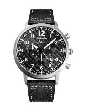 Men Classic Analog Swiss Quartz Watch Chronograph ADRIATICA Schwarz Dial 45mm A8261.5224CH