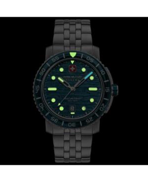 Vyriškas Klasikinis Diver Swiss Kvarcinis Rodyklinis Watch SWISS MILITARY HANOWA SMWGH0004501 Mėlyna Dial 44mm image 4