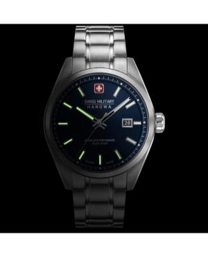 Men Klassisch Swiss Quartz Analog Watch SWISS MILITARY HANOWA SMWGH0004103 Blau Dial 41mm image 6