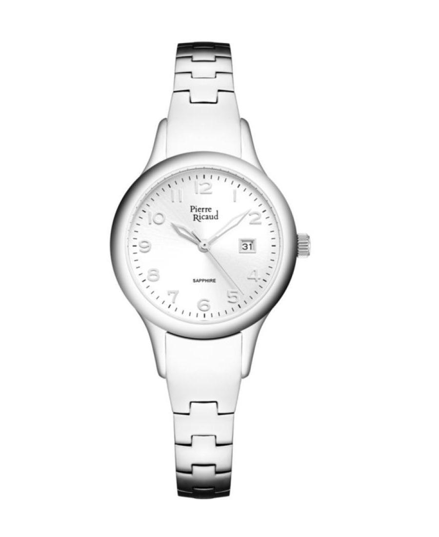 Women Classic Analog Quartz Watch PIERRE RICAUD Silver Dial 30mm P23008.5123Q