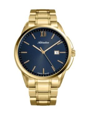 Vyriškas Classic Analog Swiss Kvarcinis Watch ADRIATICA Mėlyna Dial 7mm A1290.1165Q