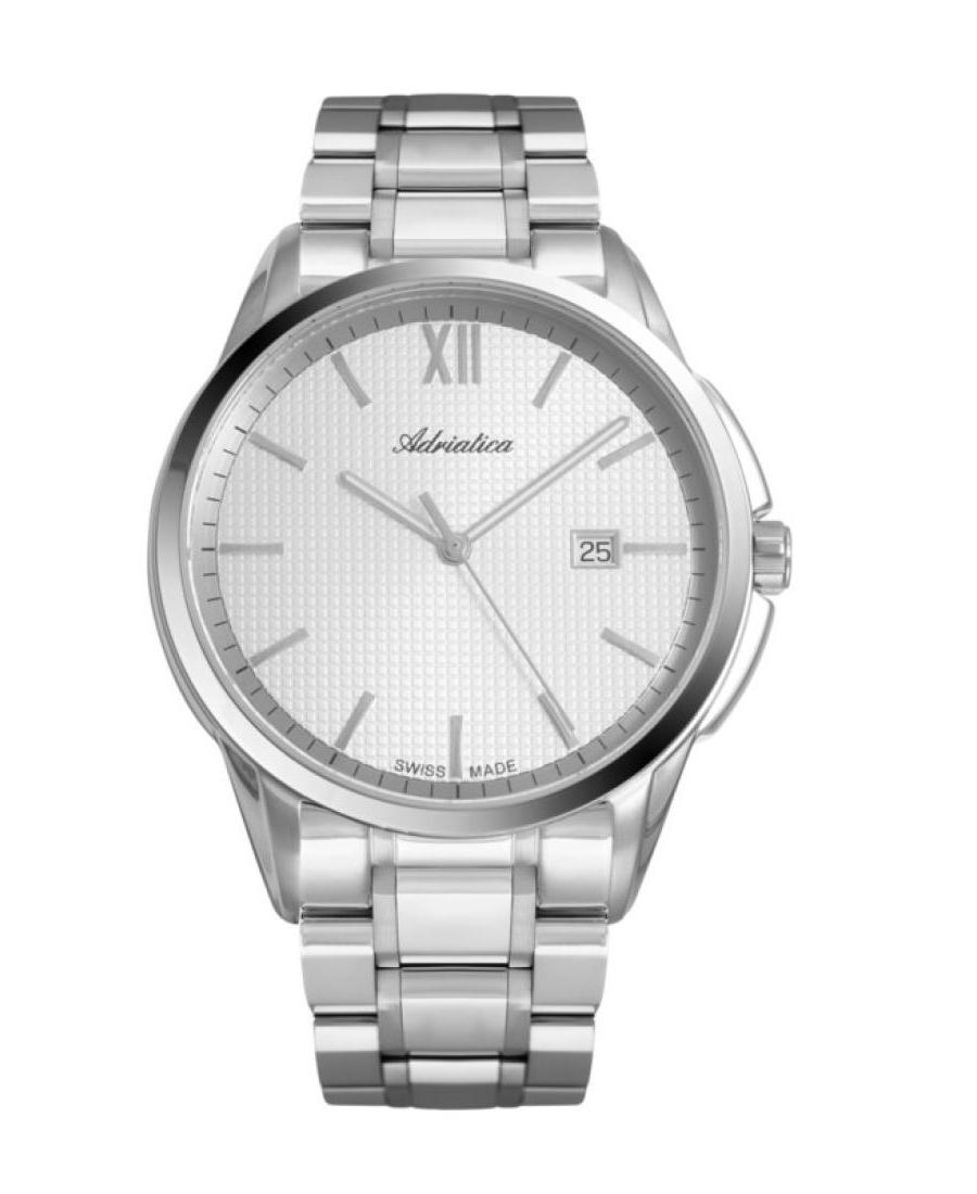 Mężczyźni Classic Analog Szwajcar kwarcowy Zegarek ADRIATICA Srebrna Wybierz A1290.5163Q