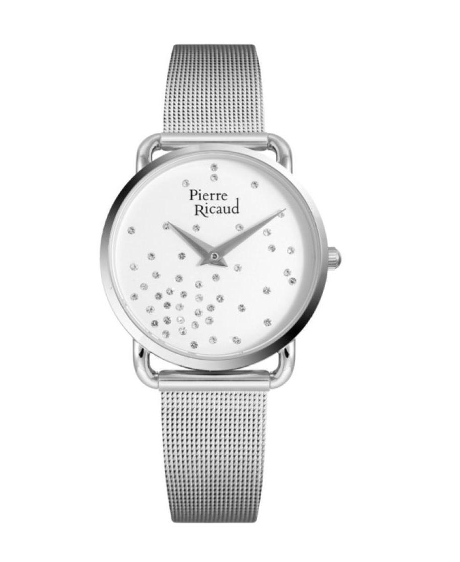 Women Classic Analog Quartz Watch PIERRE RICAUD Silver Dial 33mm P21066.5143Q
