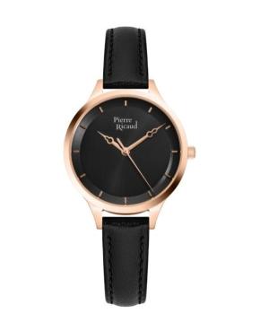 Women Classic Analog Quartz Watch PIERRE RICAUD Schwarz Dial P21015.92R4Q