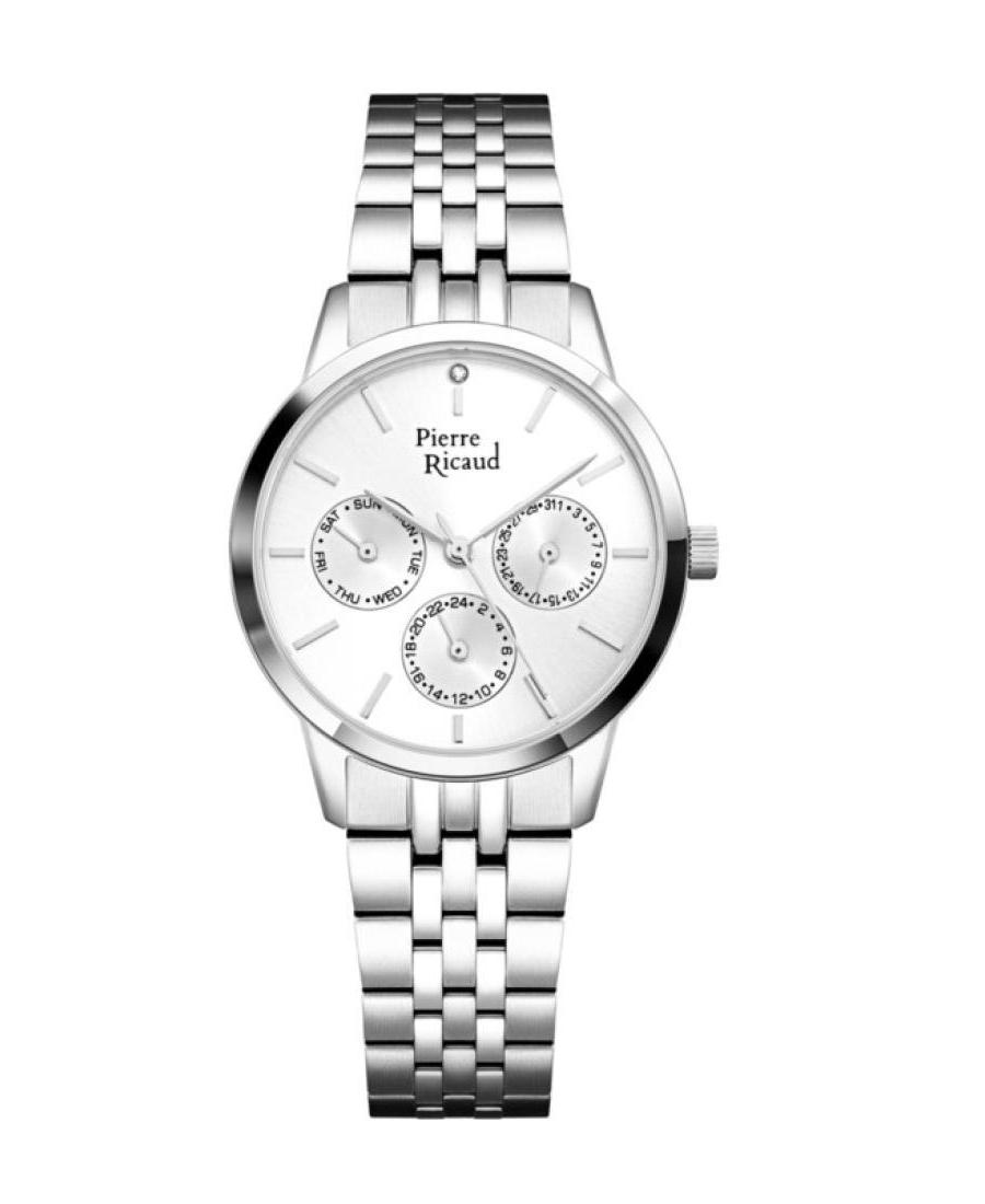 Kobiety Classic Analog kwarcowy Zegarek PIERRE RICAUD Srebrna Wybierz P21056.5113QF