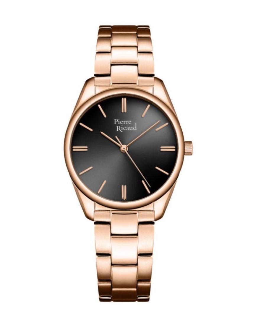 Women Classic Analog Quartz Watch PIERRE RICAUD Black Dial 33mm P21055.9114Q