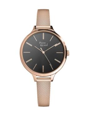 Женские Классические Аналоговые Кварцевые Часы PIERRE RICAUD Черный Циферблат 40mm P22002.9117Q