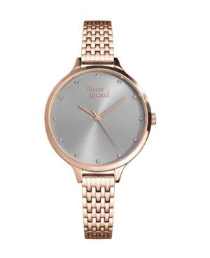 Women Classic Analog Quartz Watch PIERRE RICAUD Silver color Dial P22002.9147Q