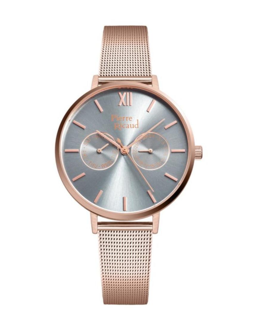 Women Classic Analog Quartz Watch PIERRE RICAUD Silver color Dial 36mm P22110.91R7QF