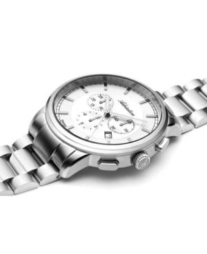 Men Classic Analog Swiss Quartz Watch Chronograph ADRIATICA Silver Dial 24mm A8307.5113CH image 1