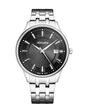 Men Classic Analog Swiss Quartz Watch ADRIATICA Black Dial A1300.5116Q