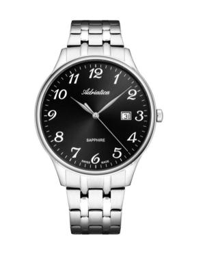 Vyriškas Classic Analog Klasikinis Swiss Kvarcinis Watch ADRIATICA Juodas Dial 41mm A1300.5124Q