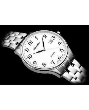 Men Classic Analog Swiss Quartz Watch ADRIATICA Silver Dial 41mm A1300.5123Q image 4