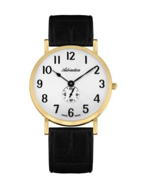Men Classic Analog Swiss Quartz Watch ADRIATICA Silver Dial A1113.1223Q
