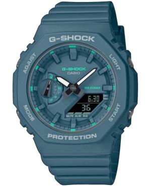 Kobiety sportowy Funkcjonalny Diver Japonia kwarcowy cyfrowe Zegarek Timer CASIO GMA-S2100GA-3AER G-Shock Niebieska Wybierz 43mm