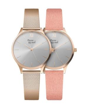 Women Classic Analog Quartz Watch PIERRE RICAUD Silver color Dial 37mm P22033.96R7Q-SET image 2