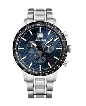 Mężczyźni Classic Analog Szwajcar kwarcowy Zegarek Chronograf ADRIATICA Niebieska Wybierz 45mm A8383.4115CH