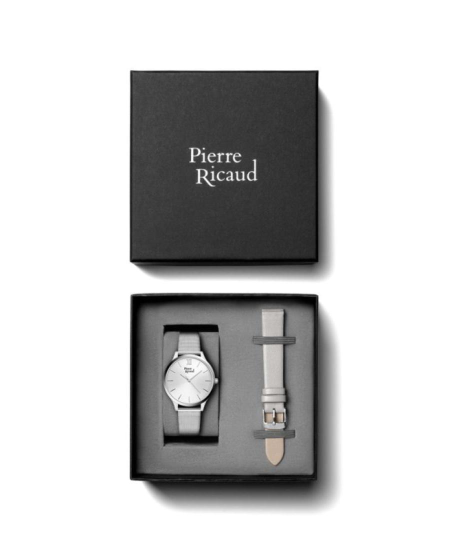 Moteriškas Classic Analog Kvarcinis Watch PIERRE RICAUD Multicolor Dial 36mm P22045.5163Q - SET