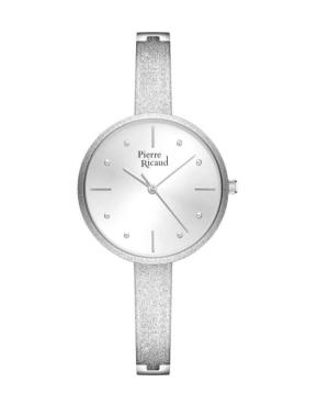 Women Classic Analog Quartz Watch PIERRE RICAUD Silver Dial 33mm P22037.5193Q