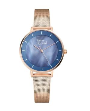 Kobiety Classic Analog kwarcowy Zegarek PIERRE RICAUD Niebieska Wybierz P22056.911BQ