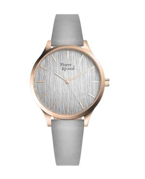 Women Classic Analog Quartz Watch PIERRE RICAUD Silver color Dial 37mm P22081.9GR7Q