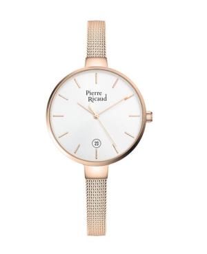 Women Classic Analog Quartz Watch PIERRE RICAUD Silver Dial P22085.91R3Q