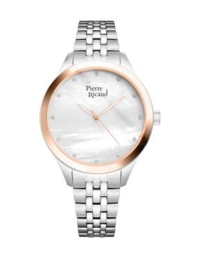 Women Classic Analog Quartz Watch PIERRE RICAUD Silver Dial 38mm P22063.R14FQ