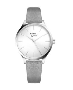 Kobiety Classic Analog kwarcowy Zegarek PIERRE RICAUD Srebrna Wybierz 38mm P22060.5G13Q