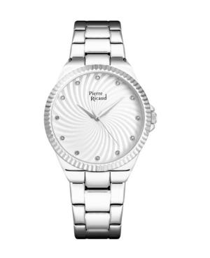 Women Classic Analog Quartz Watch PIERRE RICAUD Silver Dial 35mm P22073.5113Q