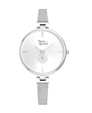 Moteriškas Classic Analog Kvarcinis Watch PIERRE RICAUD Sidabras Dial 36mm P22108.5113Q