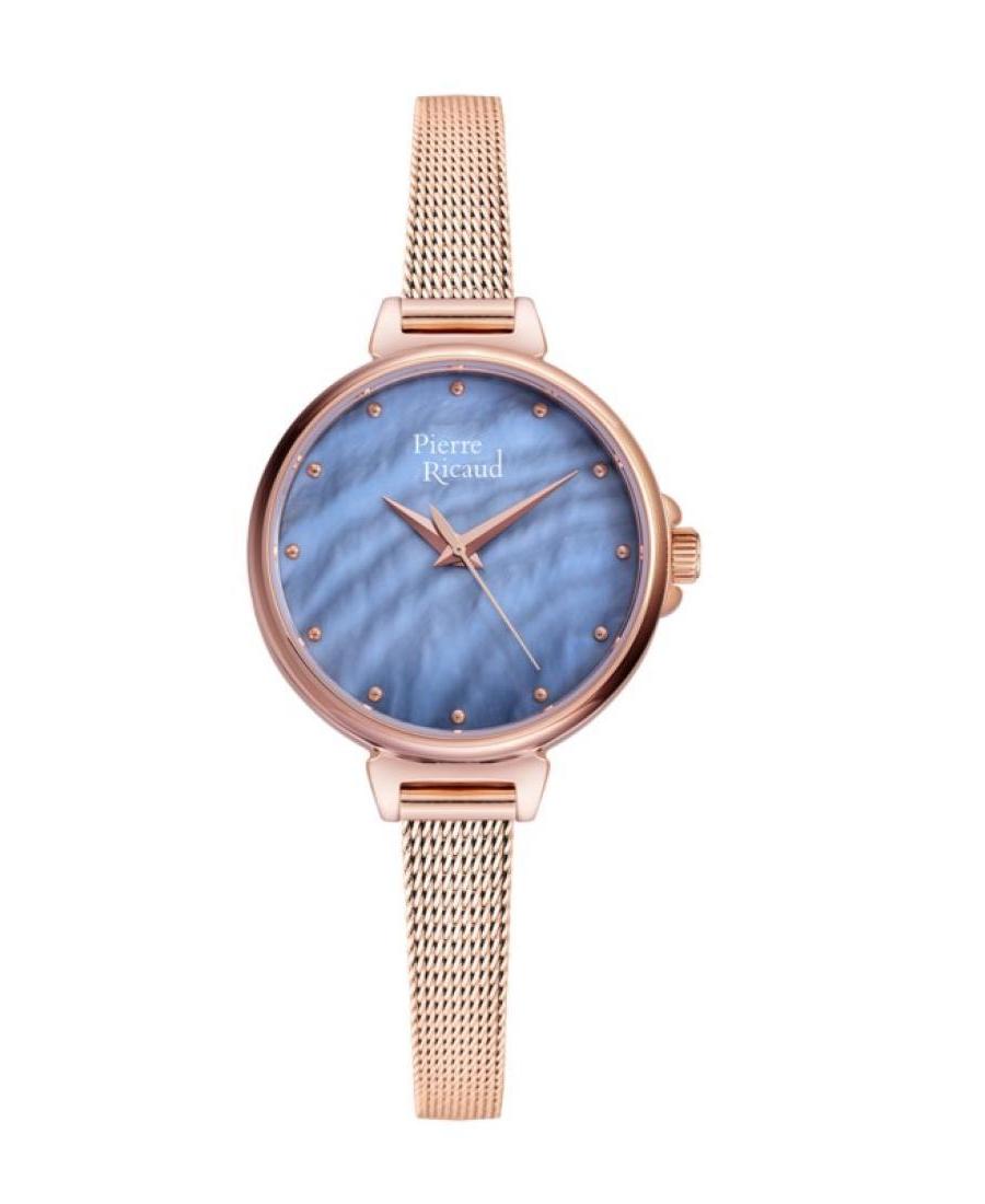 Women Classic Analog Quartz Watch PIERRE RICAUD Modrá Dial 31.2mm P22099.914BQ/T