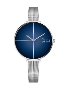 Women Classic Analog Quartz Watch PIERRE RICAUD Blue Dial 38mm P22101.5105Q