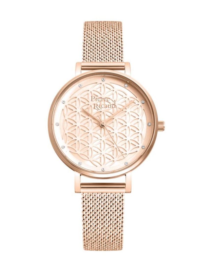 Women Classic Analog Quartz Watch PIERRE RICAUD Růžová Dial 35mm P22127.91RRQ