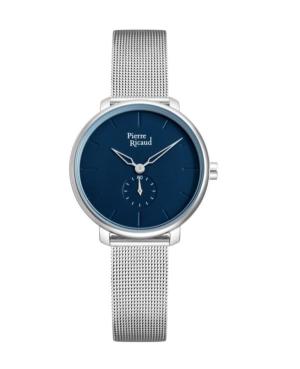 Women Classic Analog Quartz Watch PIERRE RICAUD Silver Dial 32.1mm P22168.5115Q