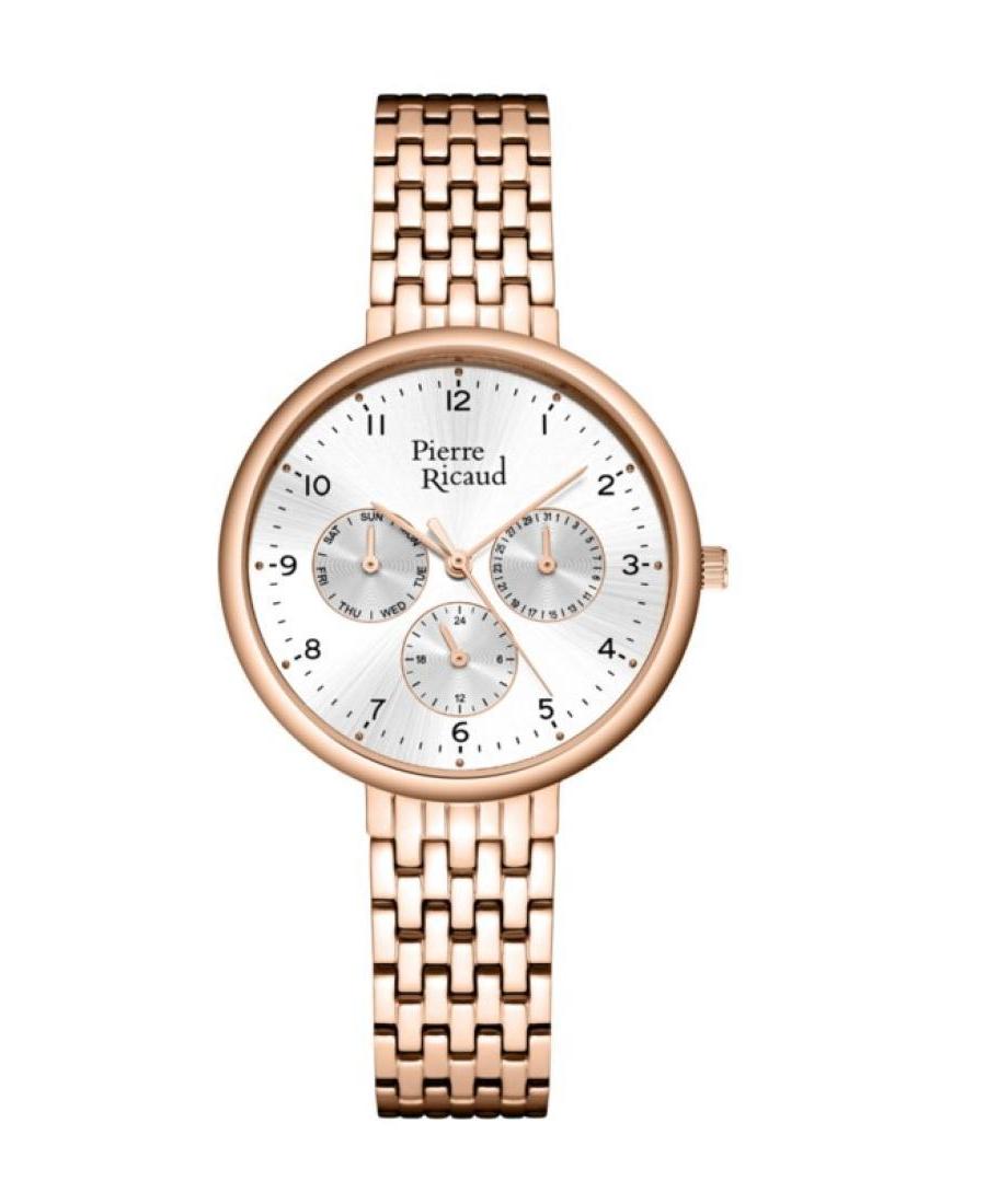 Women Classic Analog Quartz Watch PIERRE RICAUD Černá Dial P22089.9123QF