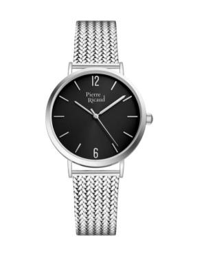 Женские Классические Аналоговые Кварцевые Часы PIERRE RICAUD Черный Циферблат 32mm P22025.5154Q