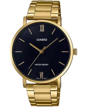 Men Fashion Japan Quartz Analog Watch CASIO MTP-VT01G-1B (A)