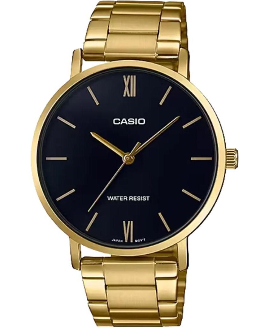 Men Fashion Japan Quartz Analog Watch CASIO MTP-VT01G-1B (A)