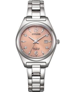 Women Klasické Japan Quartz Analog Watch CITIZEN EW2601-81Z Růžová Dial 29mm image 1