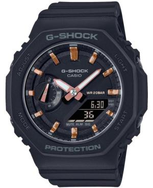 Mężczyźni sportowy Funkcjonalny Diver Japonia kwarcowy cyfrowe Zegarek Timer CASIO GMA-S2100-1AER G-Shock Czarny Wybierz 43mm