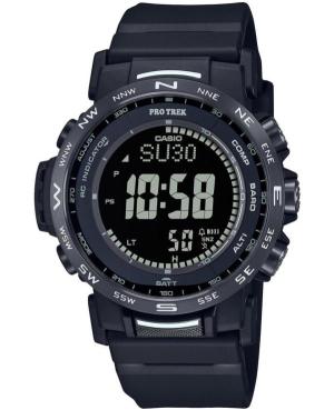Men Sports Functional Japan Eco-Drive Digital Watch Timer CASIO PRW-35Y-1BER Black Dial 44.5mm image 1