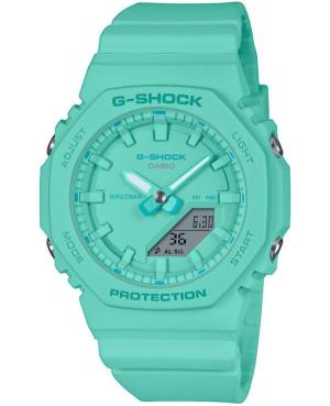 Women Functional Sports Diver Japan Quartz Analog Watch Alarm CASIO GMA-P2100-2AER G-Shock Blau Dial 40mm image 1