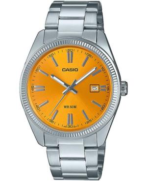 Vyriškas Klasikinis Japoniškas Kvarcinis Rodyklinis Watch CASIO MTP-1302PD-9AVEF Gold color Dial 38mm