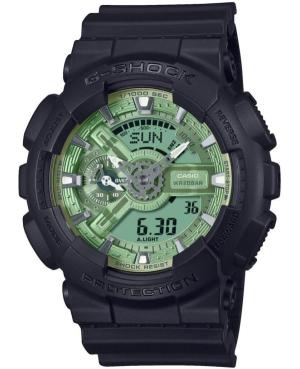 Men Sports Diver Japan Quartz Digital Watch Timer CASIO GA-110CD-1A3ER Zelená Dial 51mm image 1