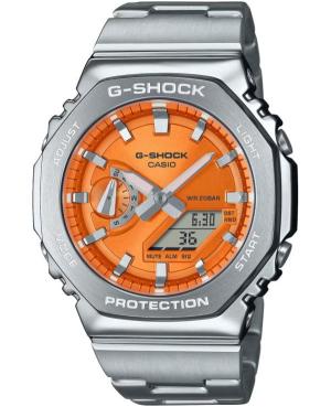 Men Sports Functional Diver Japan Quartz Digital Watch Timer CASIO GM-2110D-4AER G-Shock Oranžová Dial