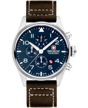 Mężczyźni klasyczny Szwajcar kwarcowy analogowe Zegarek Chronograf SWISS MILITARY HANOWA SMWGC0000402 Niebieska Wybierz 43mm image 1