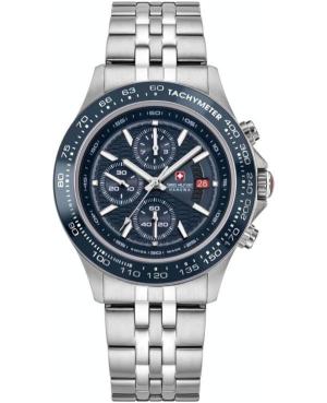 Men Sports Swiss Quartz Analog Watch Chronograph SWISS MILITARY HANOWA SMWGI0003403 Blau Dial 43mm