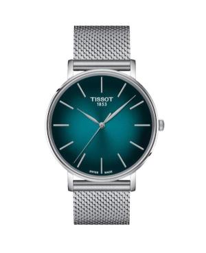 Mężczyźni klasyczny Szwajcar kwarcowy analogowe Zegarek TISSOT T143.410.11.091.00 Niebieska Wybierz 40mm